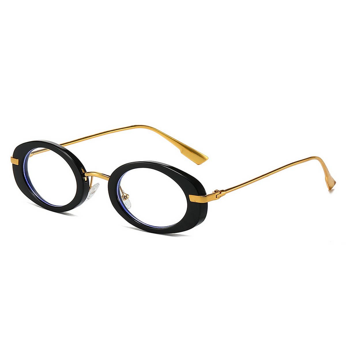OVAL RETRO HIGH-END SUNGLASSES_CWASG0523: GREYBLACK / (OS) 2
