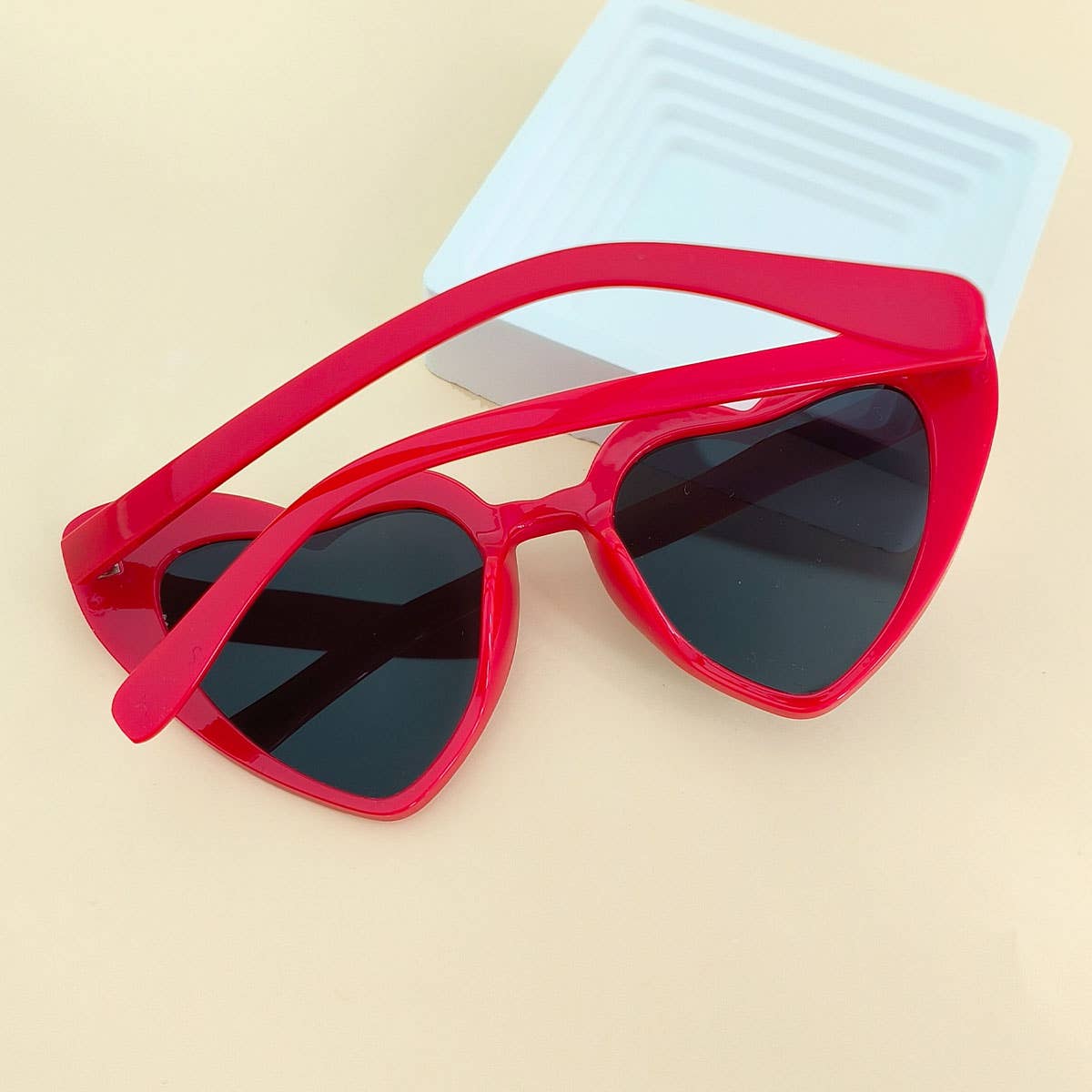 HEART SUNGLASSES_CWASG0127: BLACKGREY / (OS) 1