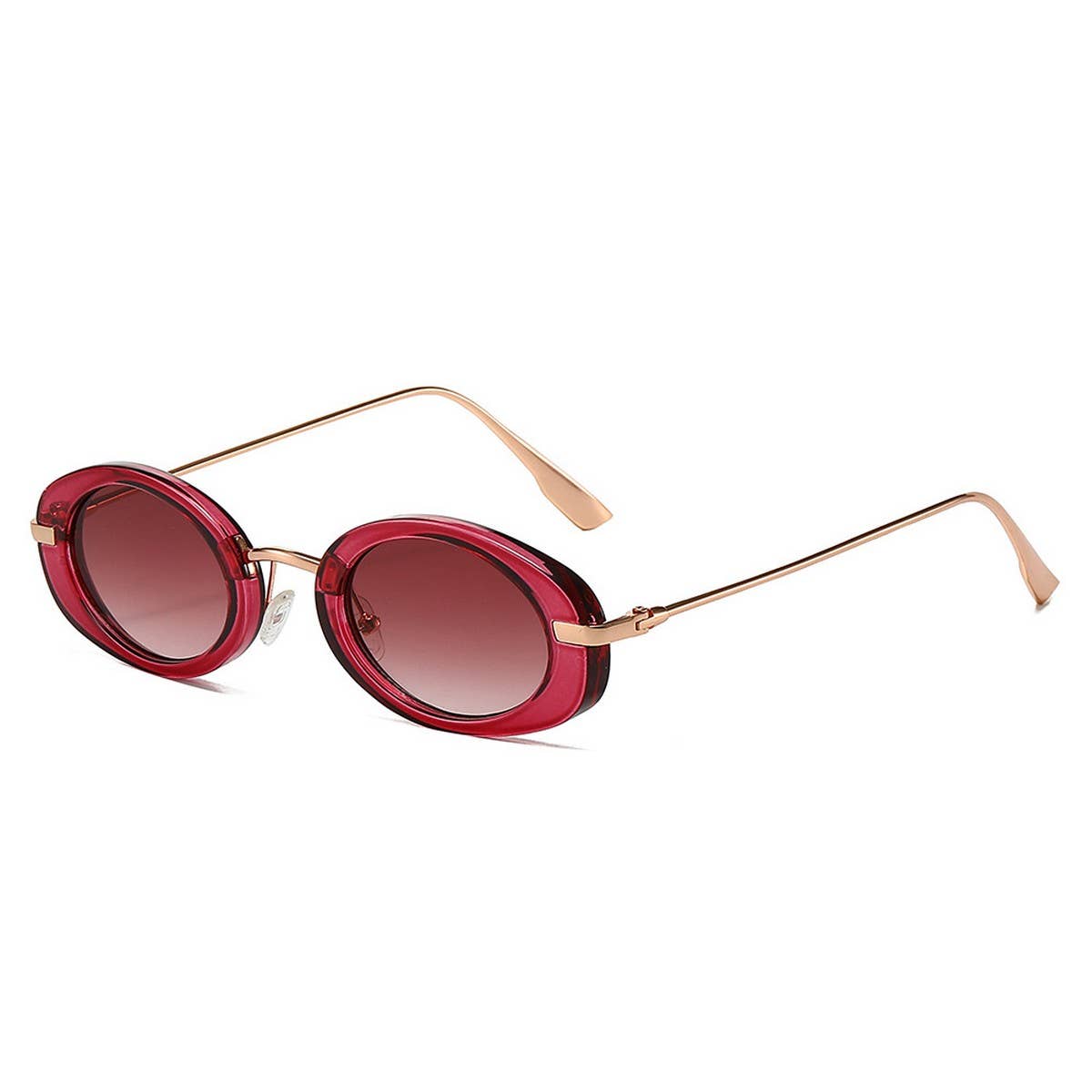 OVAL RETRO HIGH-END SUNGLASSES_CWASG0523: GREYBLACK / (OS) 2