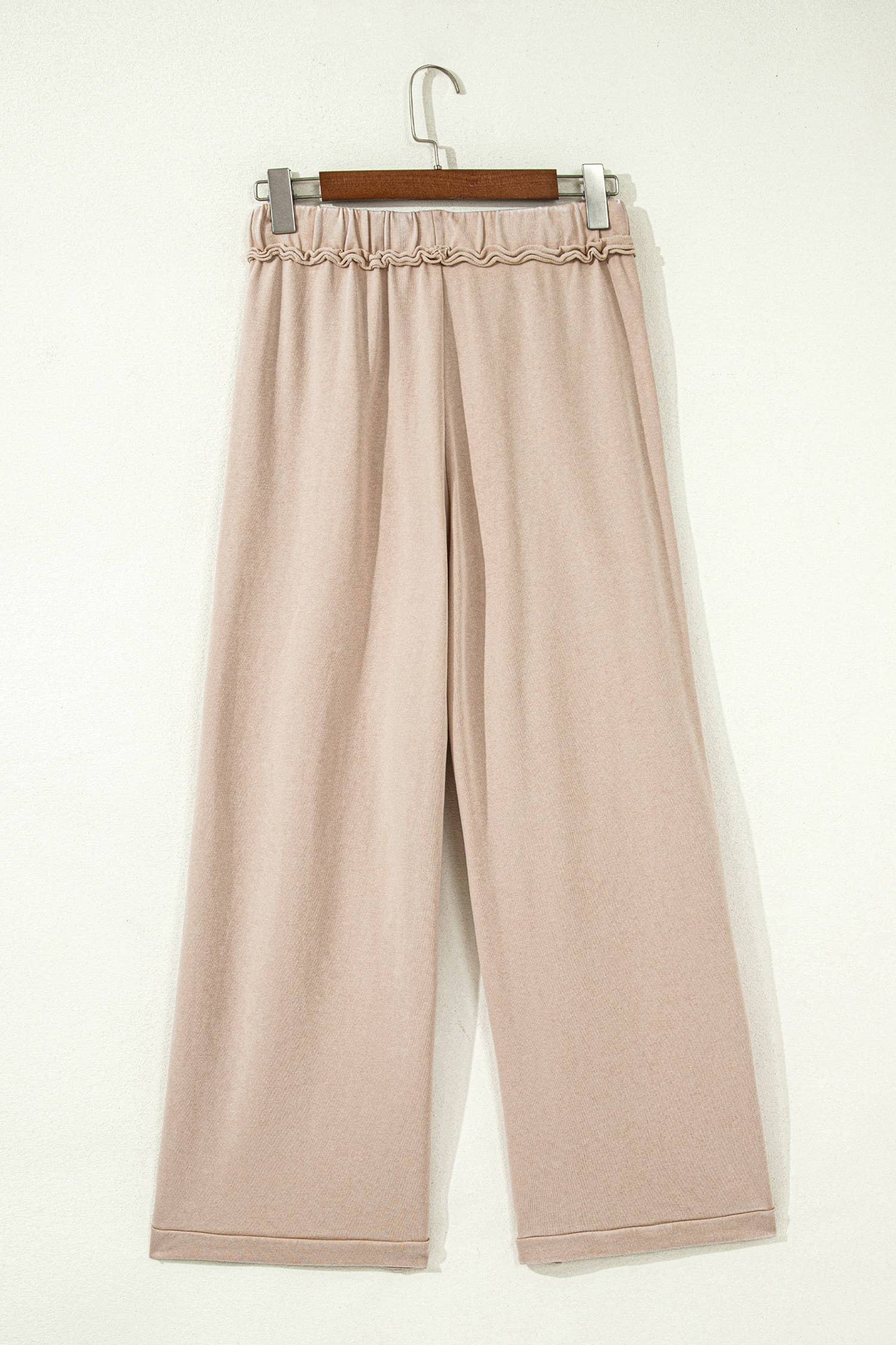 66 Mineral Wash Drawstring High Waist Wide Leg Pants (S-XL): Ashleigh Blue / L