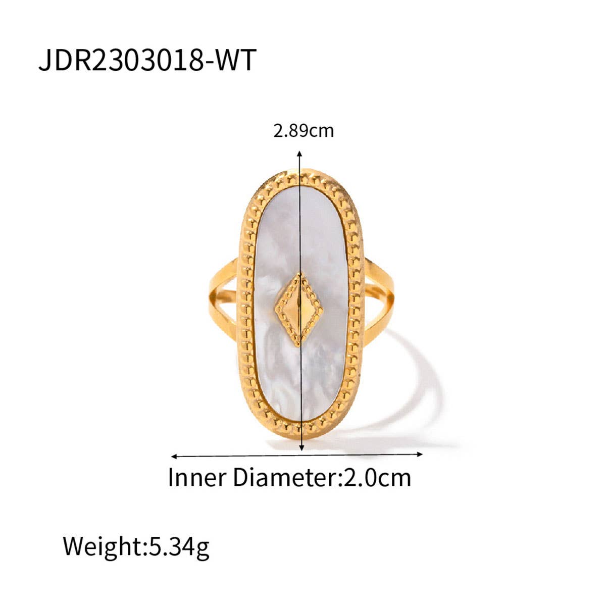 STAINLESS STEEL SNAKE NATURAL STONE RINGS_CWAJE0628: TYPE6 / (OS) 3