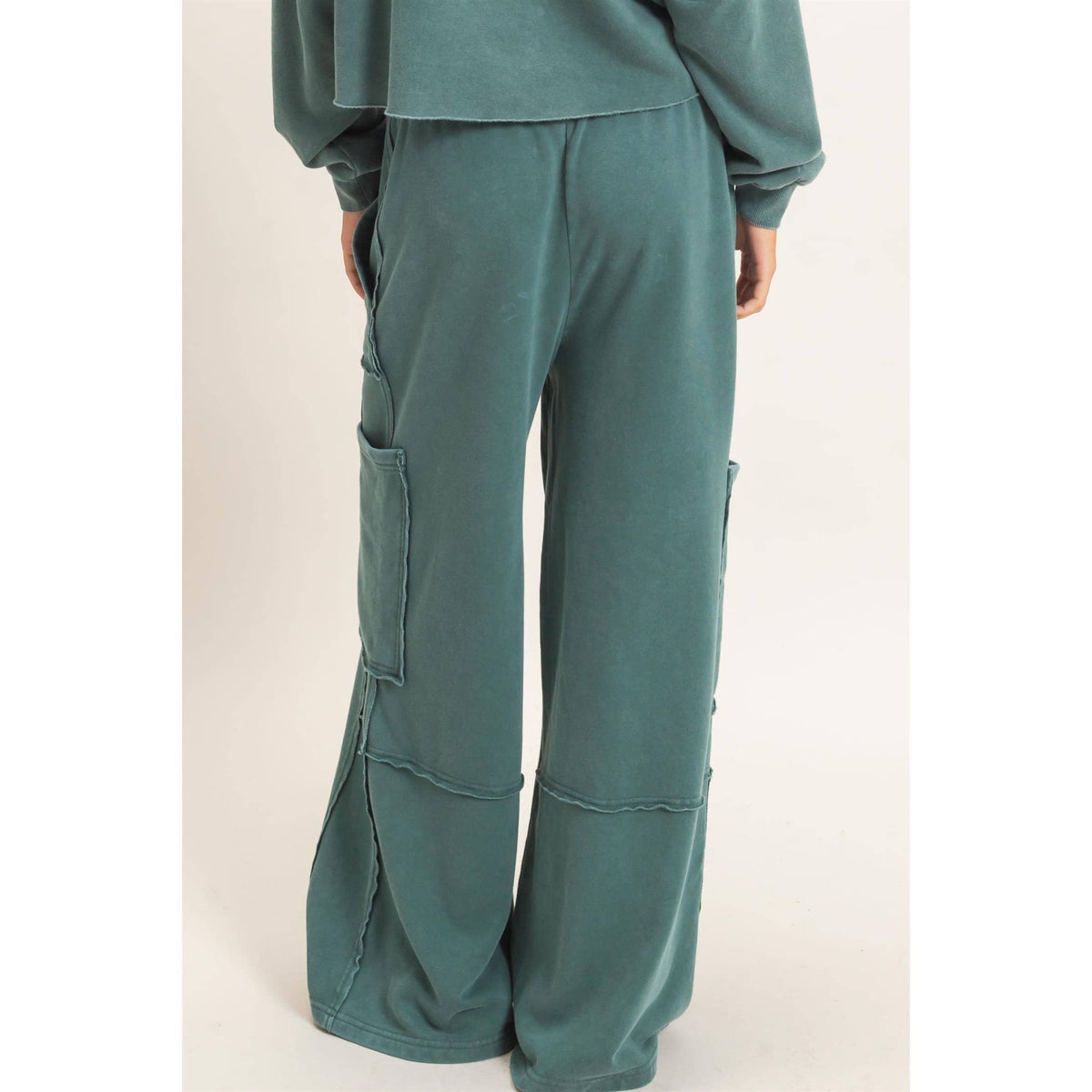 Mineral Wash Cargo Pocket Pants: NAVY / S-M-L(2-2-2)