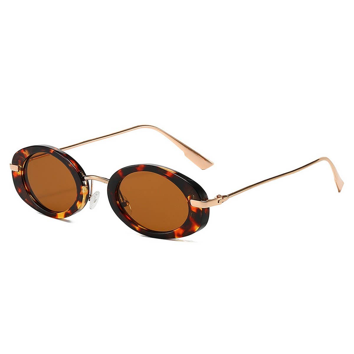 OVAL RETRO HIGH-END SUNGLASSES_CWASG0523: GREYBLACK / (OS) 2