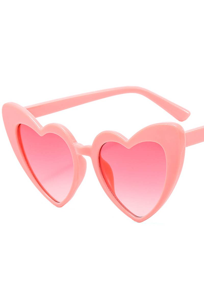 HEART SUNGLASSES_CWASG0127: BLACKGREY / (OS) 1