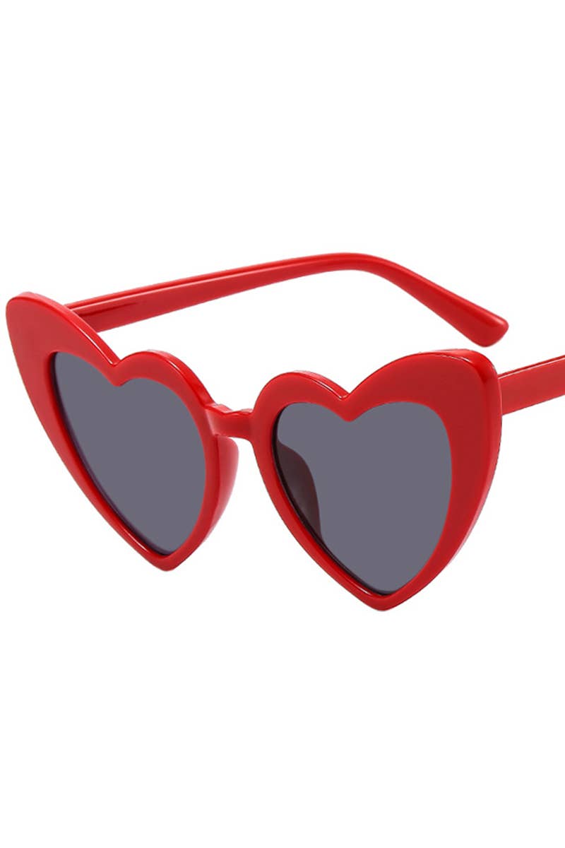 HEART SUNGLASSES_CWASG0127: BLACKGREY / (OS) 1