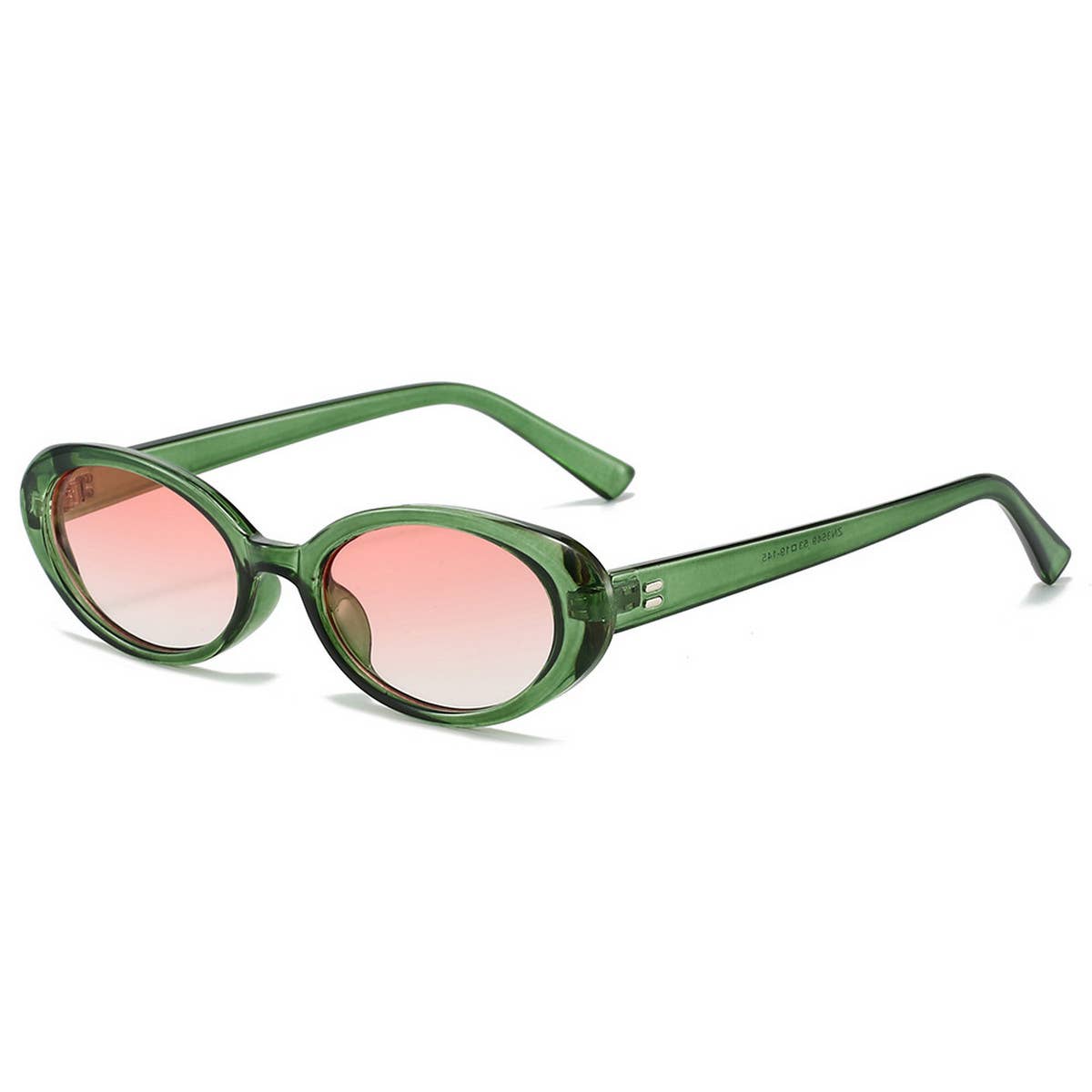 RETRO SMALL OVAL FRAME SUNGLASSES_CWASG0479: BROWN2 / (OS) 2