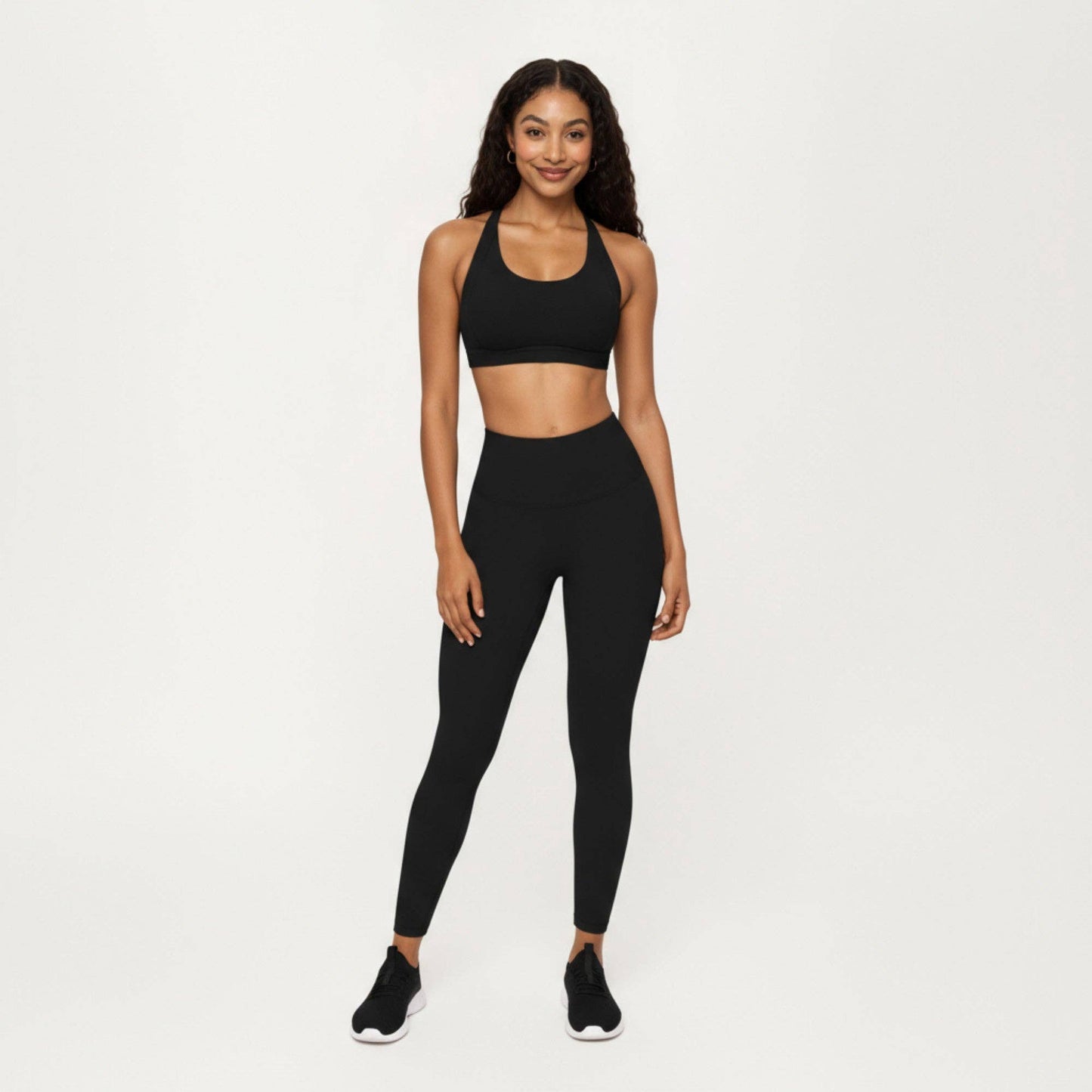 Scoop Neck Racerback Sports Bra with Smooth Stretch Fabric a: Blue / Medium 8-10