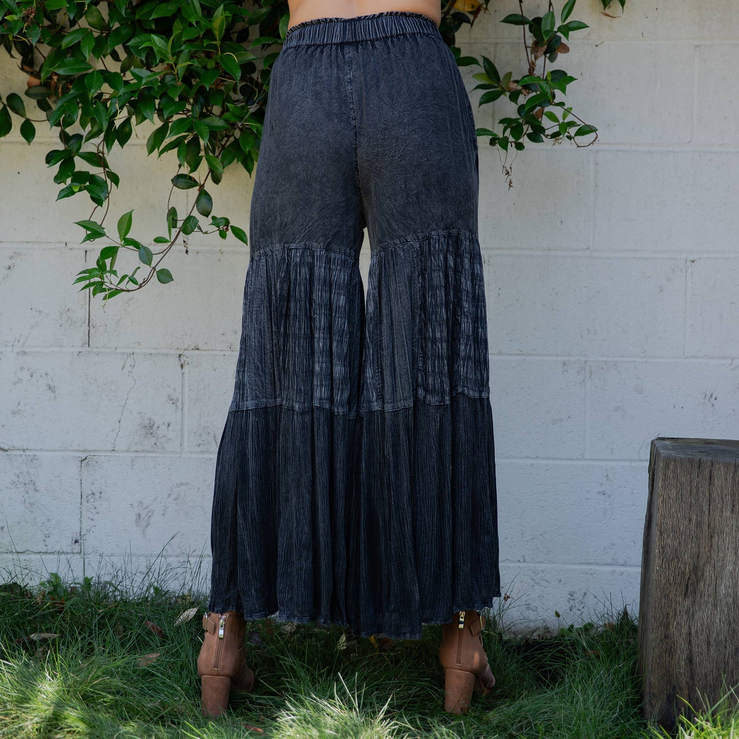 Runway-Ready Knit & Woven Pants with Prints & Relaxed Drape: Chambray / REGULAR (S-M-L-XL 1-2-2-1)