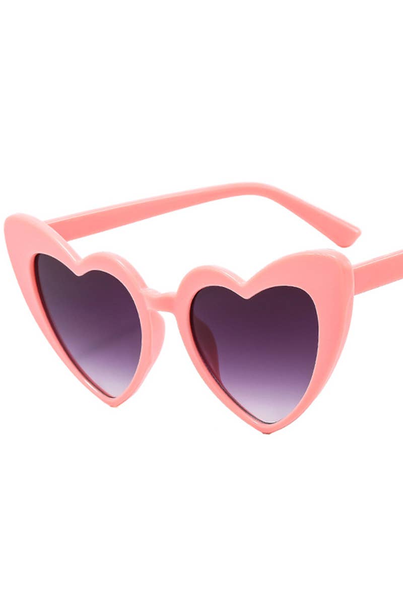HEART SUNGLASSES_CWASG0127: BLACKGREY / (OS) 1