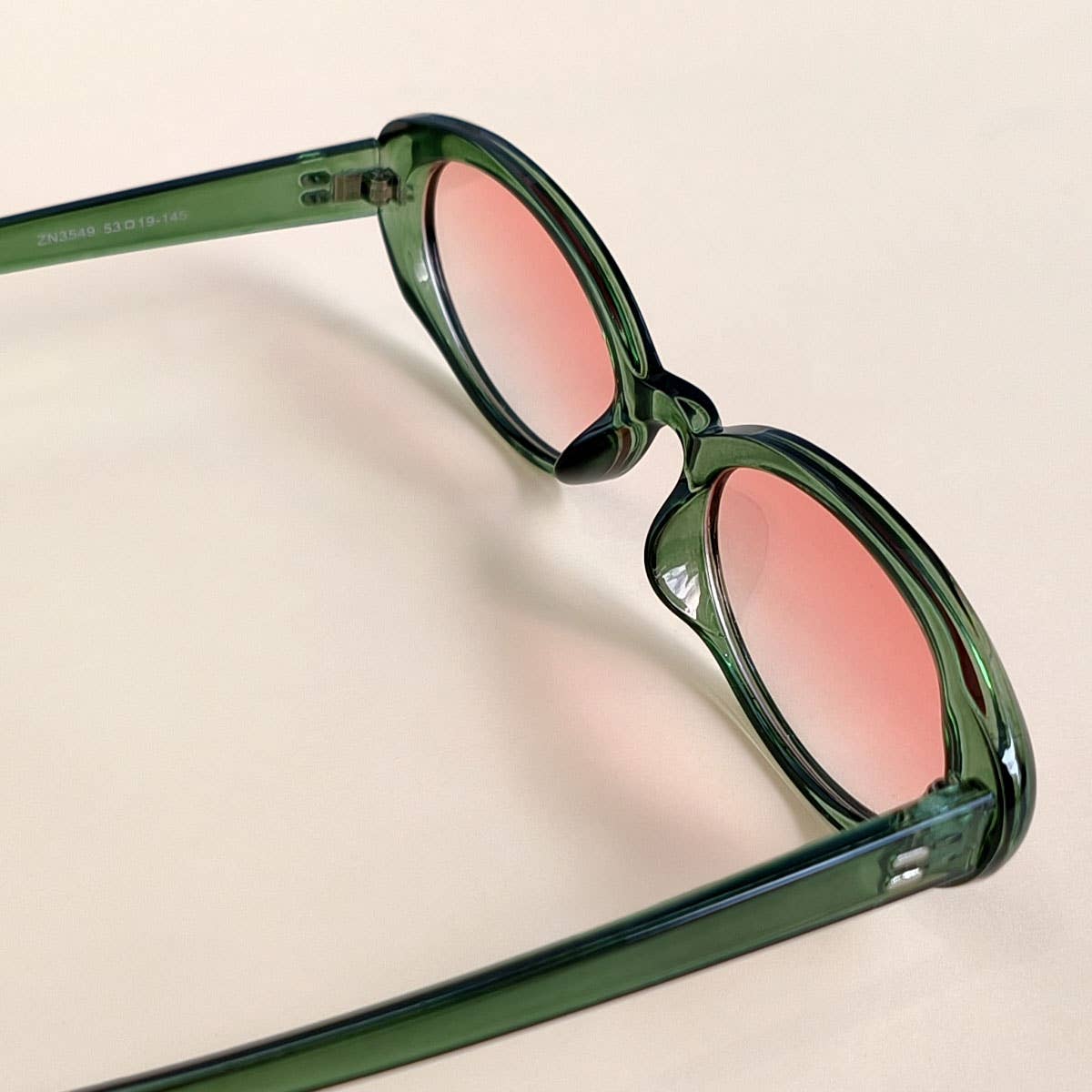 RETRO SMALL OVAL FRAME SUNGLASSES_CWASG0479: BROWN2 / (OS) 2
