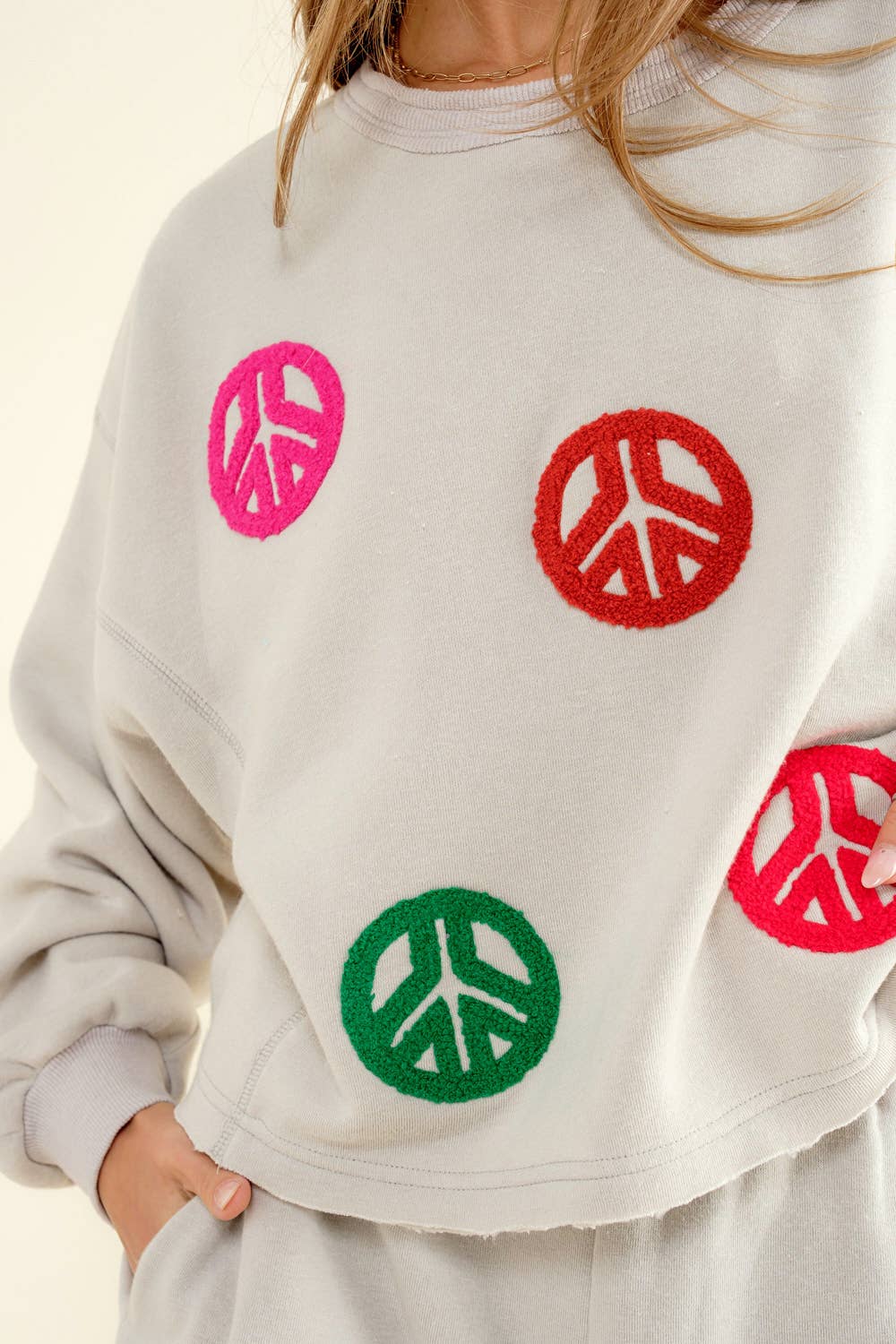 32787SET - Pullover Top with Matching Shorts Set: AQUA / L