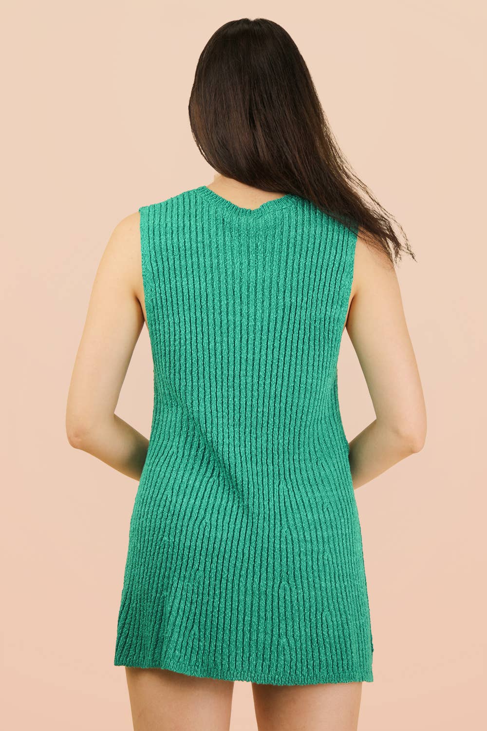 12W3359NSET-Knit Sweater Comfy Top & Shorts Set: BLACK / S-M-L/2-2-2