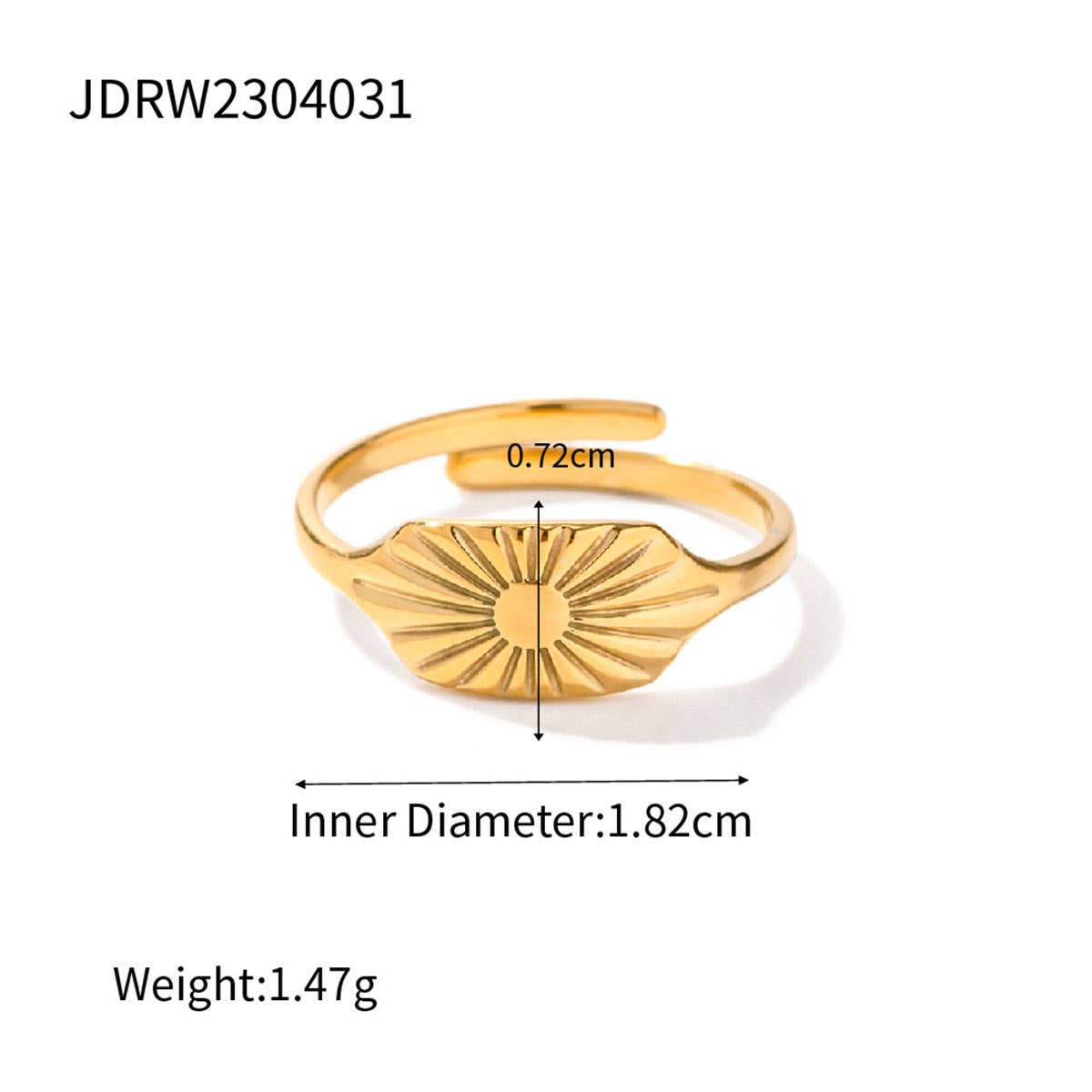 STAINLESS STEEL SNAKE NATURAL STONE RINGS_CWAJE0628: TYPE6 / (OS) 3
