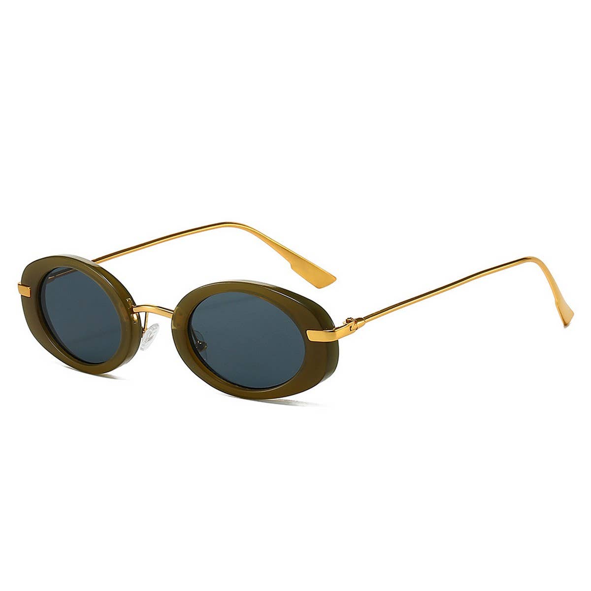 OVAL RETRO HIGH-END SUNGLASSES_CWASG0523: GREYBLACK / (OS) 2