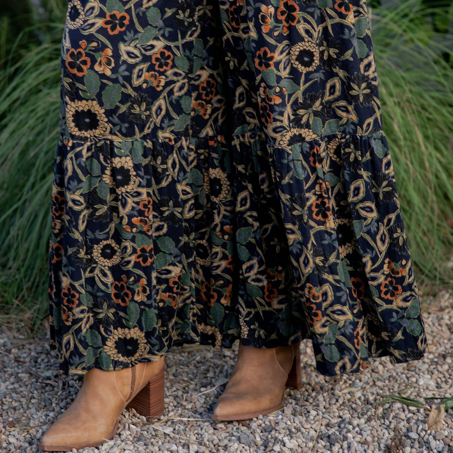 Runway-Ready Knit & Woven Pants with Prints & Relaxed Drape: Chambray / REGULAR (S-M-L-XL 1-2-2-1)