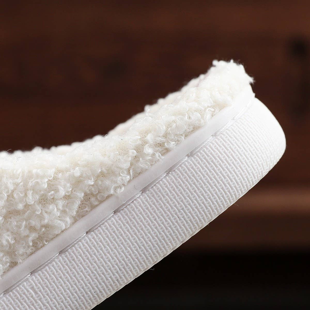 POPULAR DACHSHUND EMBROIDERED COTTON SLIPPERS_CWSHS0769: White / (7) 1
