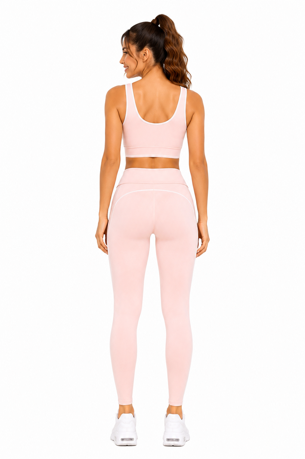 Activewear sports bra with legging and jacket 3 pieces set: Red