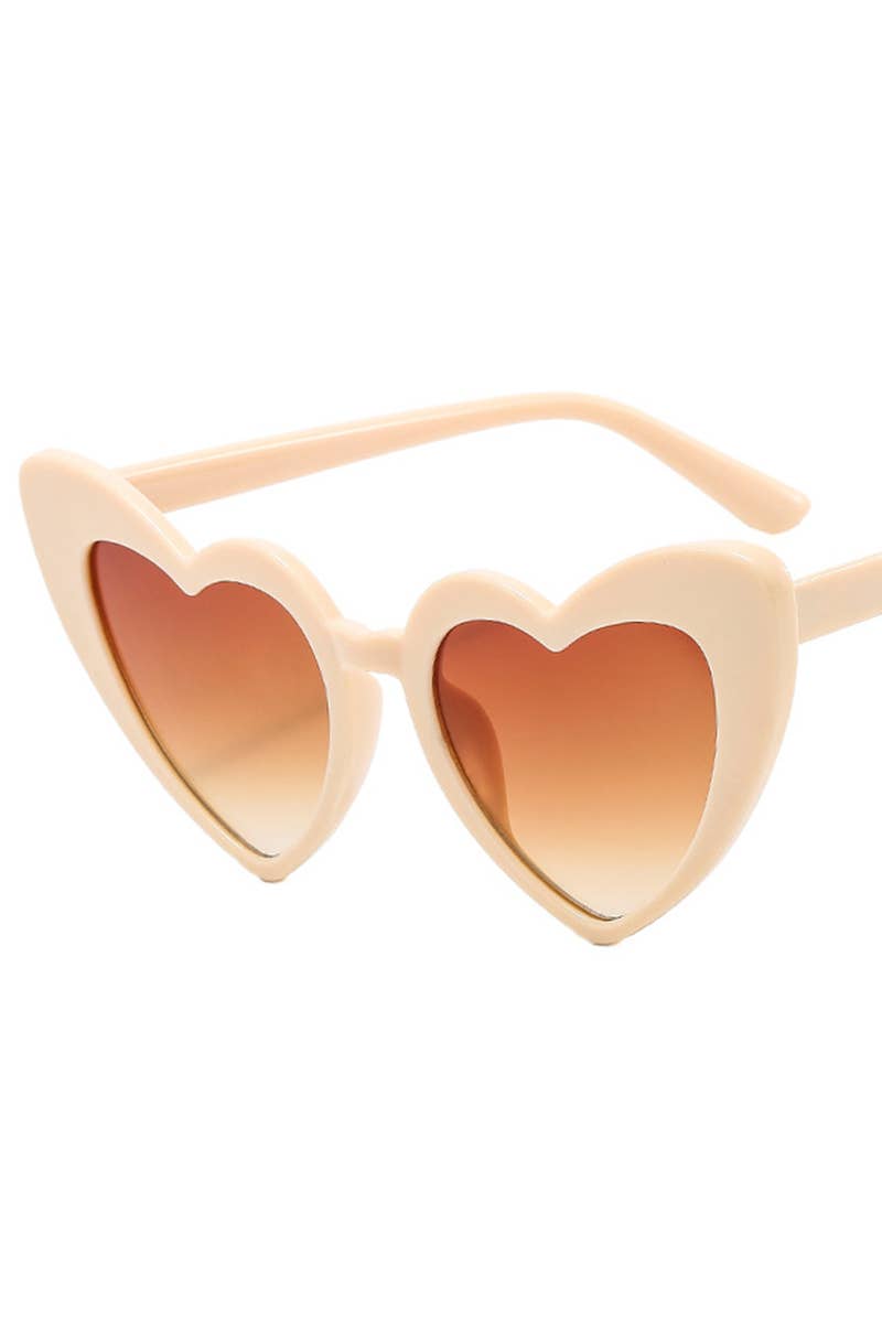HEART SUNGLASSES_CWASG0127: BLACKGREY / (OS) 1