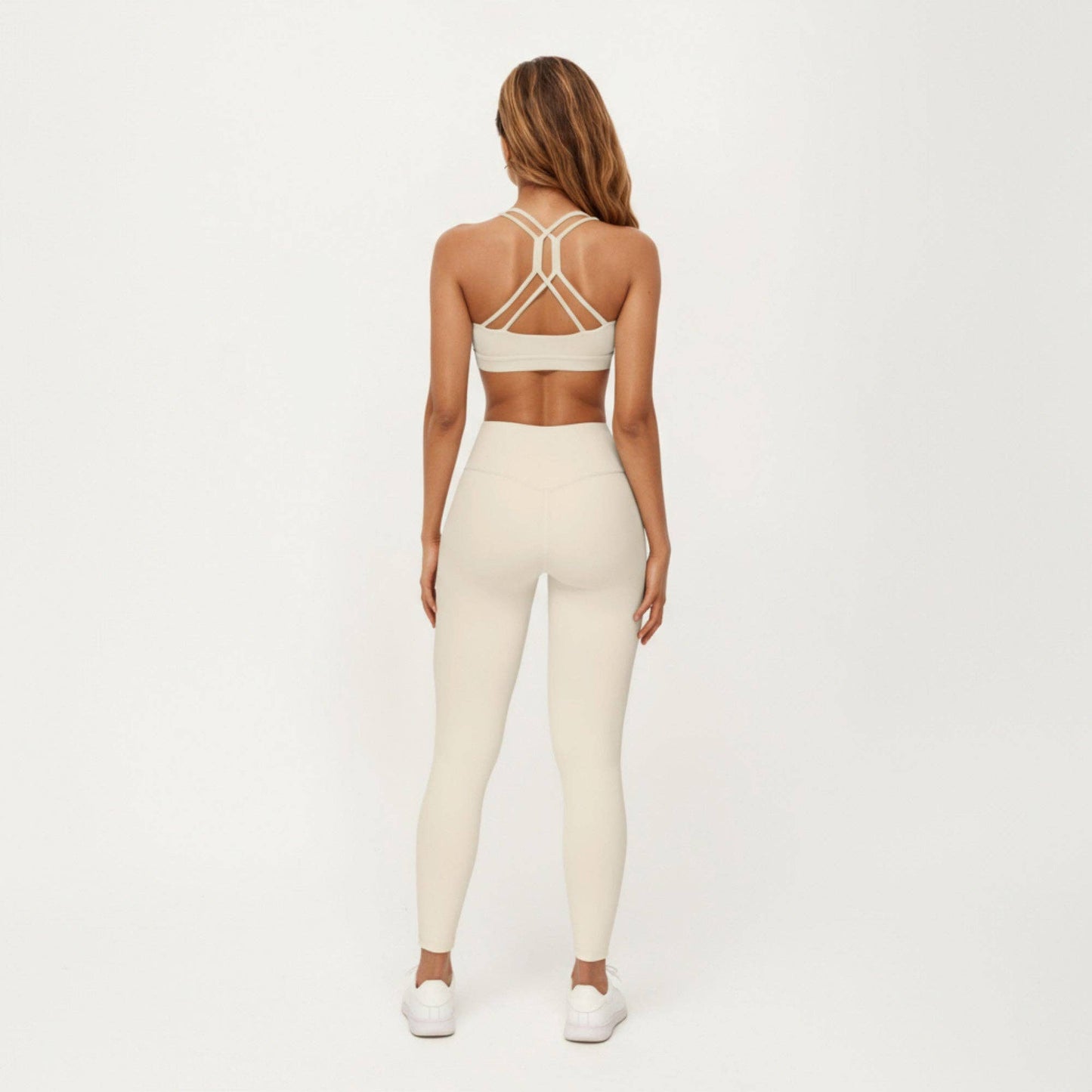 Scoop Neck Racerback Sports Bra with Smooth Stretch Fabric a: Blue / Medium 8-10